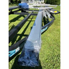 Skirting 235” (19.5 ft) Silver Anodized - Covers Pontoon Log Brackets - SCARY HALLOWEEN SALE