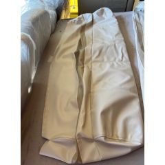 PMI 55” Pre-Sewn Replacement Ivory with Tan Stripe Vinyl