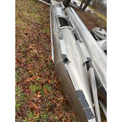 (#7) 25’ x 26” Center Transom Log with Storage & Strakes - Storage Flange Bent