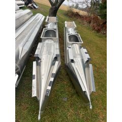 (#4) 22 (21.5)  ft x 25” Center Transom Log, Strakes - SOLD